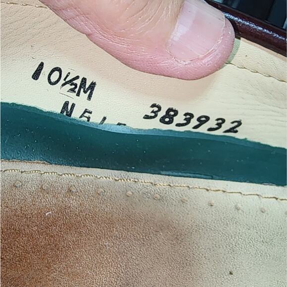 DEXTER EUC MENS SIZE 10.5 BURGANDY PENNY LOAFERS SLIPON SHOES main image 7